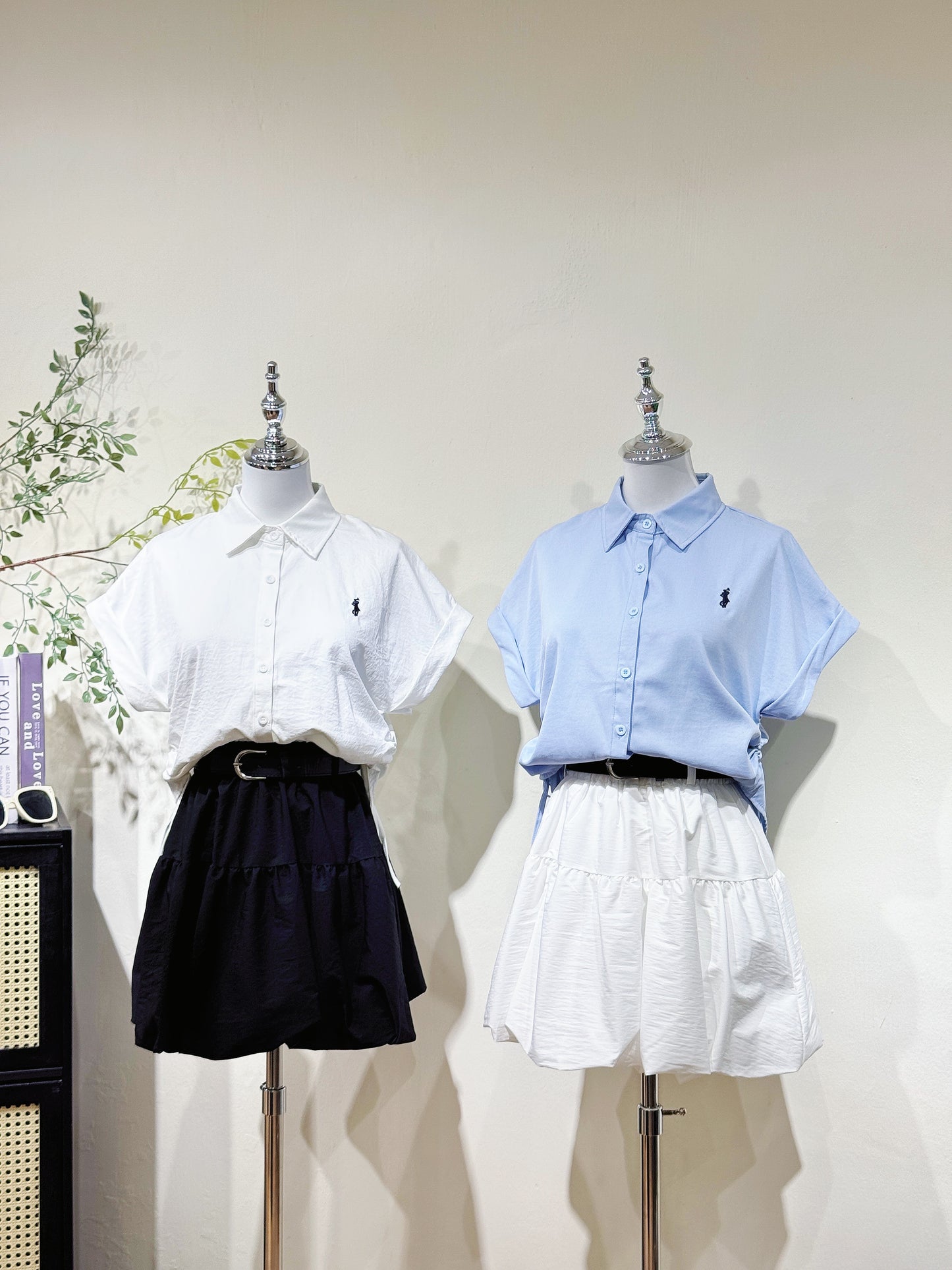 Mini Logo Drawstring Polo Shirt