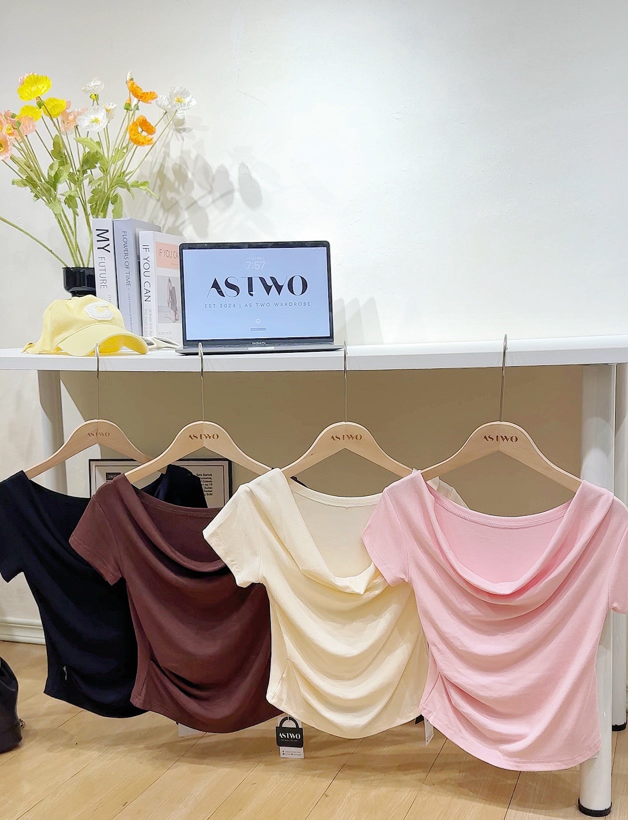 Plain One-Shoulder Tee