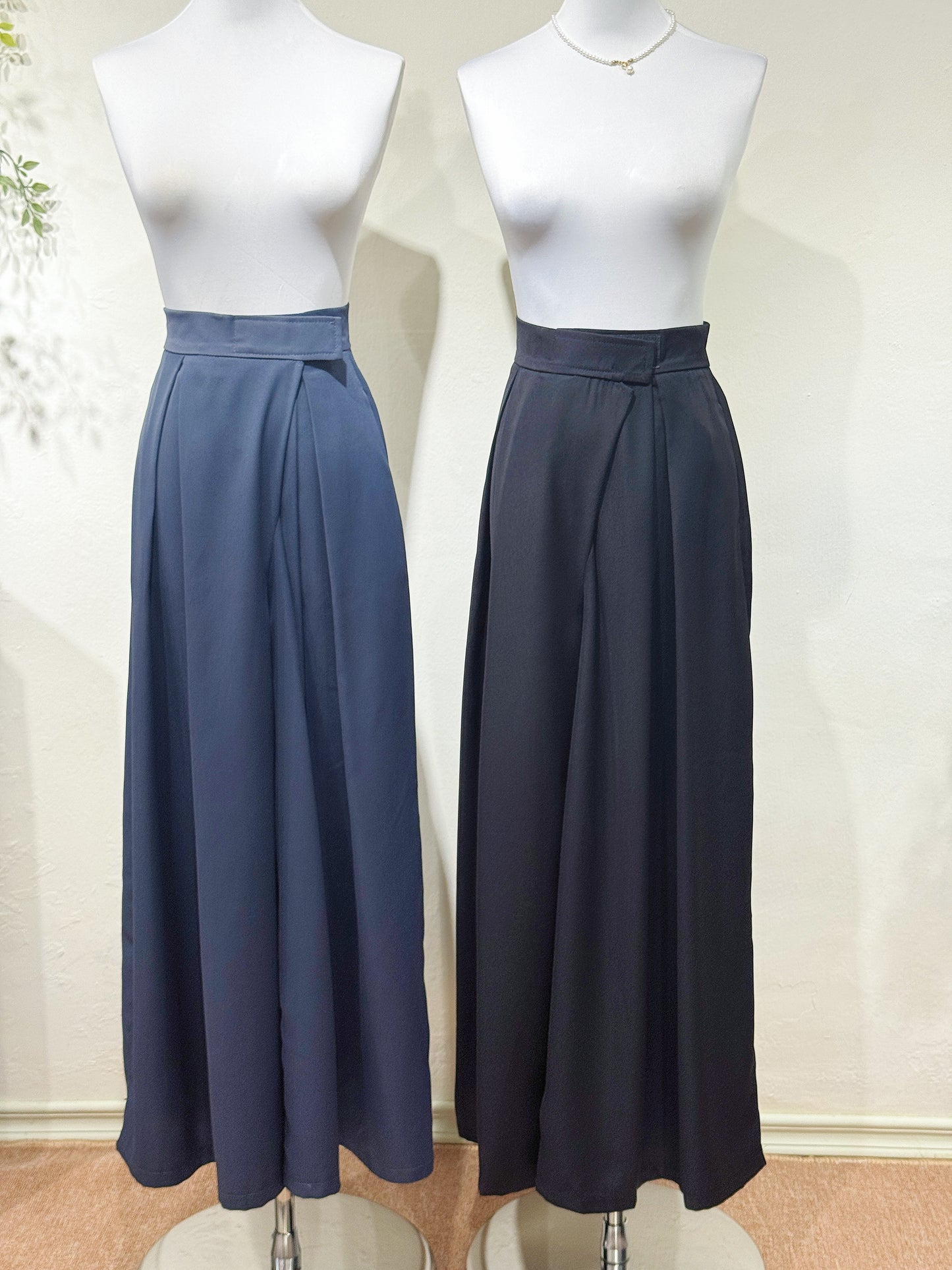 Adjustable Wide-Leg Pants