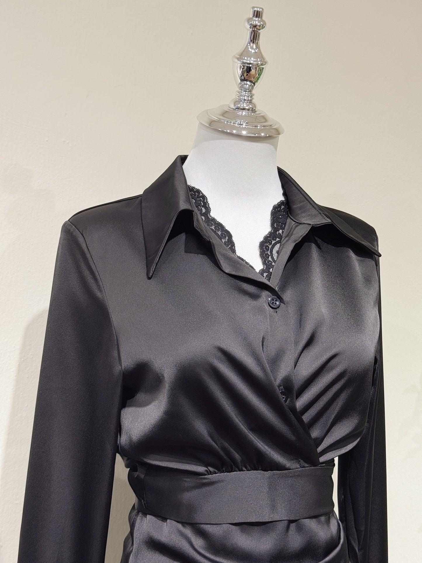 Silk With Lace Elegant Set