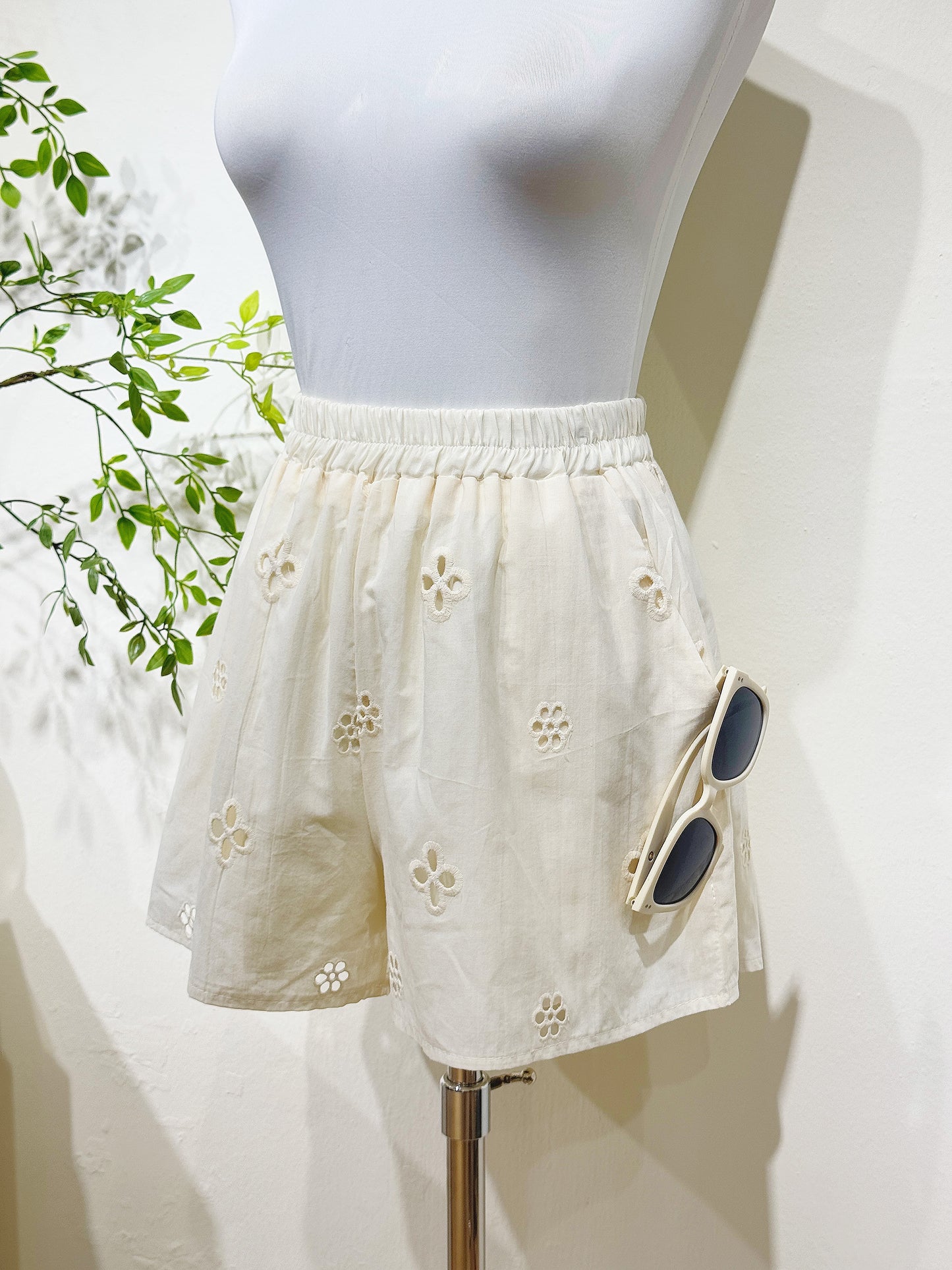 Cotton Crochet Cami Set