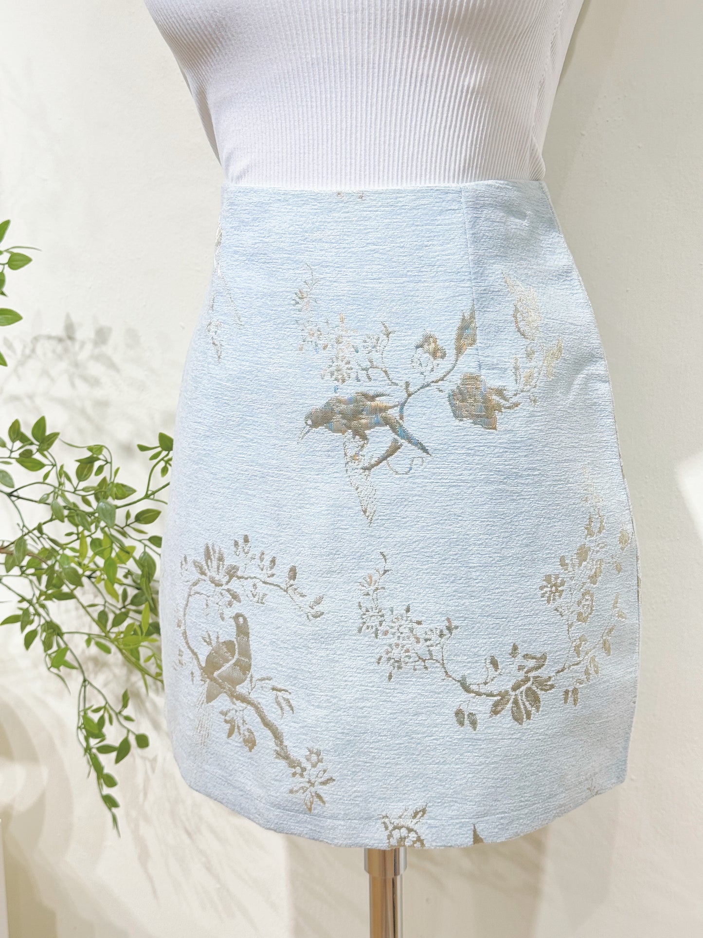 Golden Brocade Embroidered Skirt