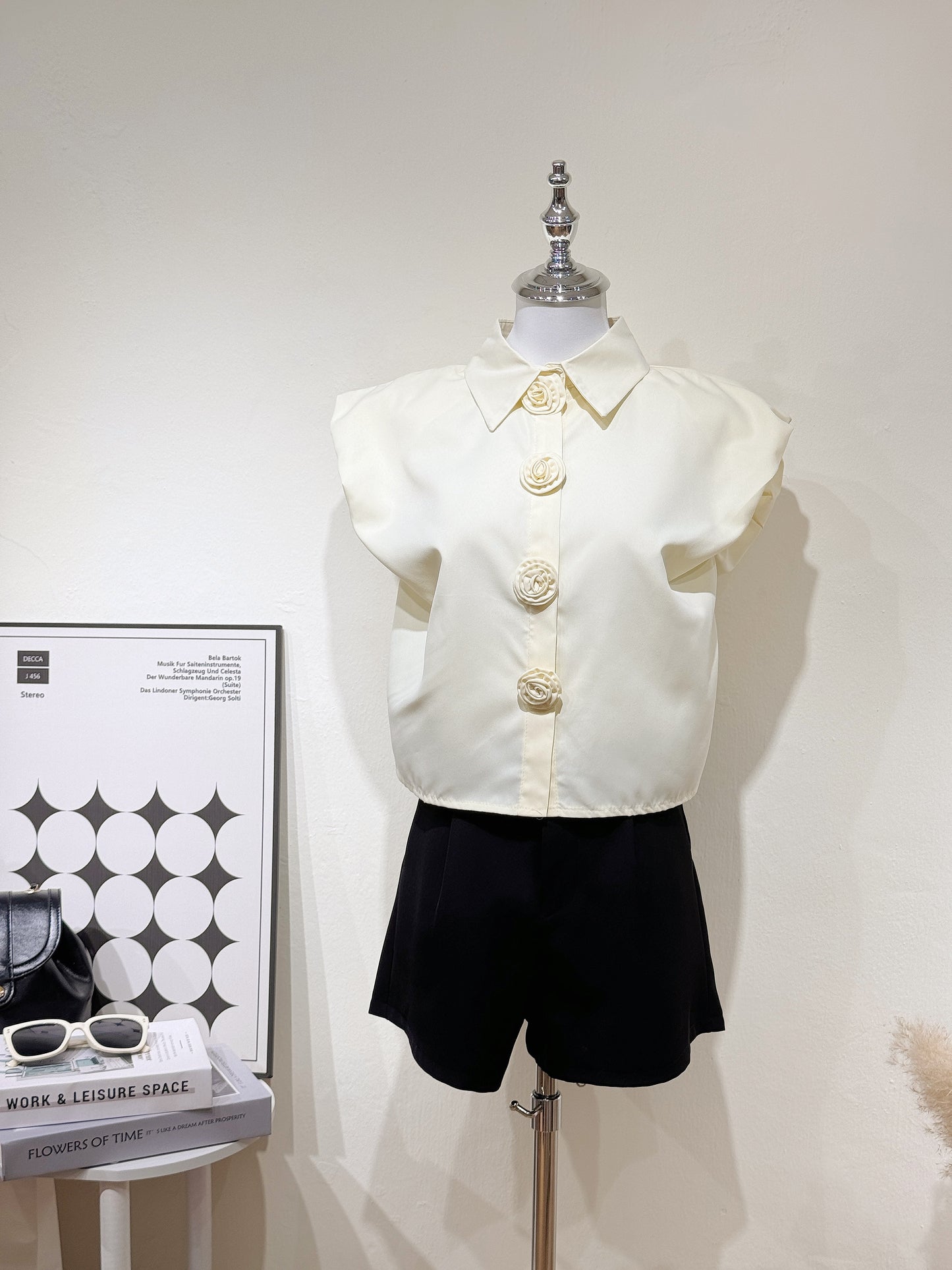 Rosey Cap Sleeve Blouse