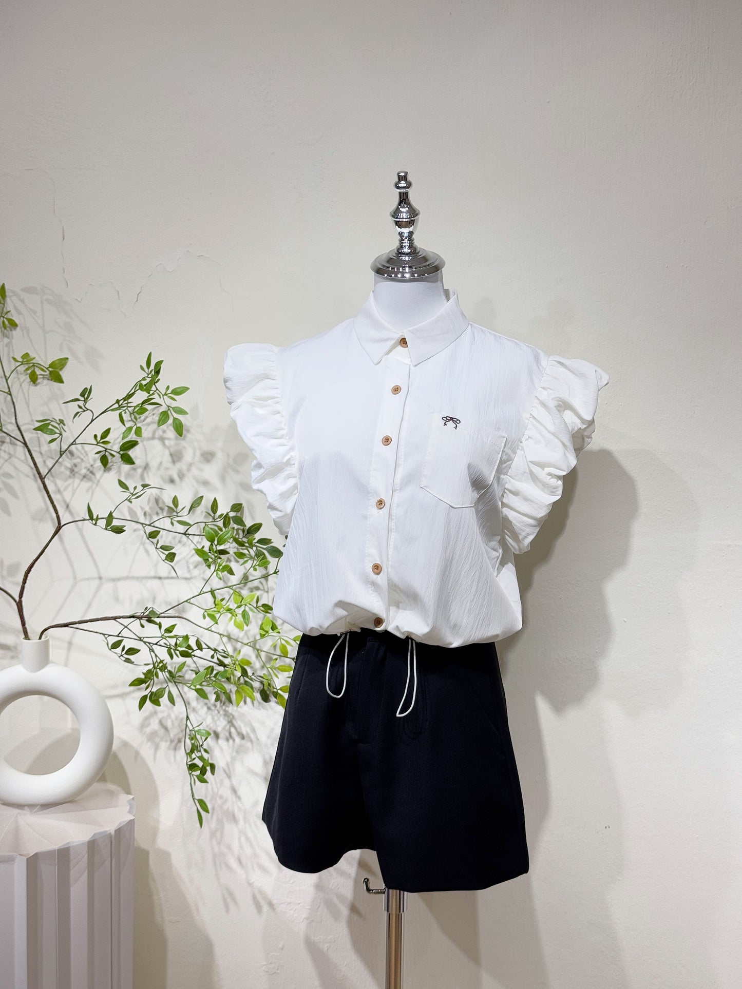 Flutter Bow Pocket Shirt