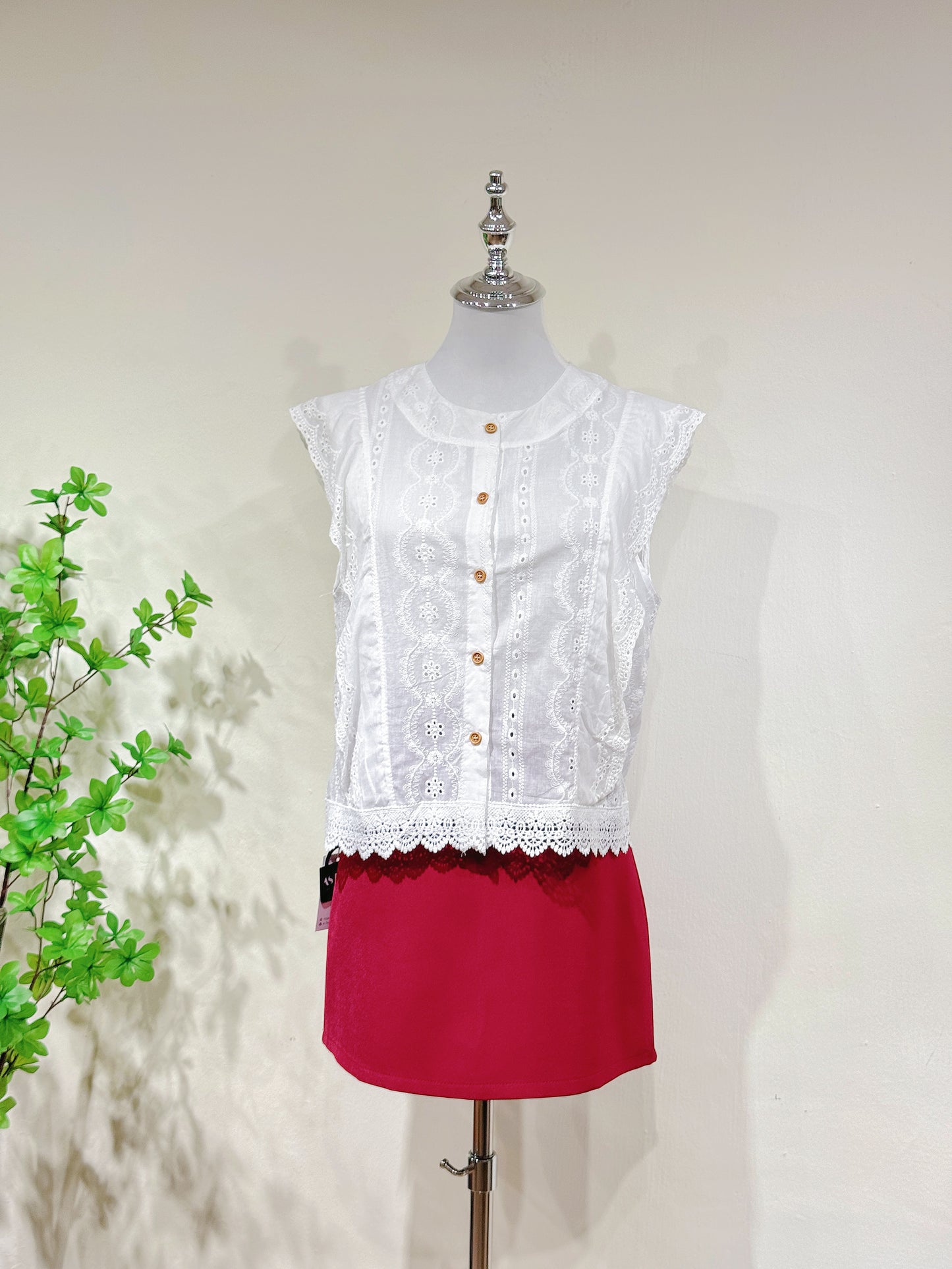Cotton Lace Crochet Blouse