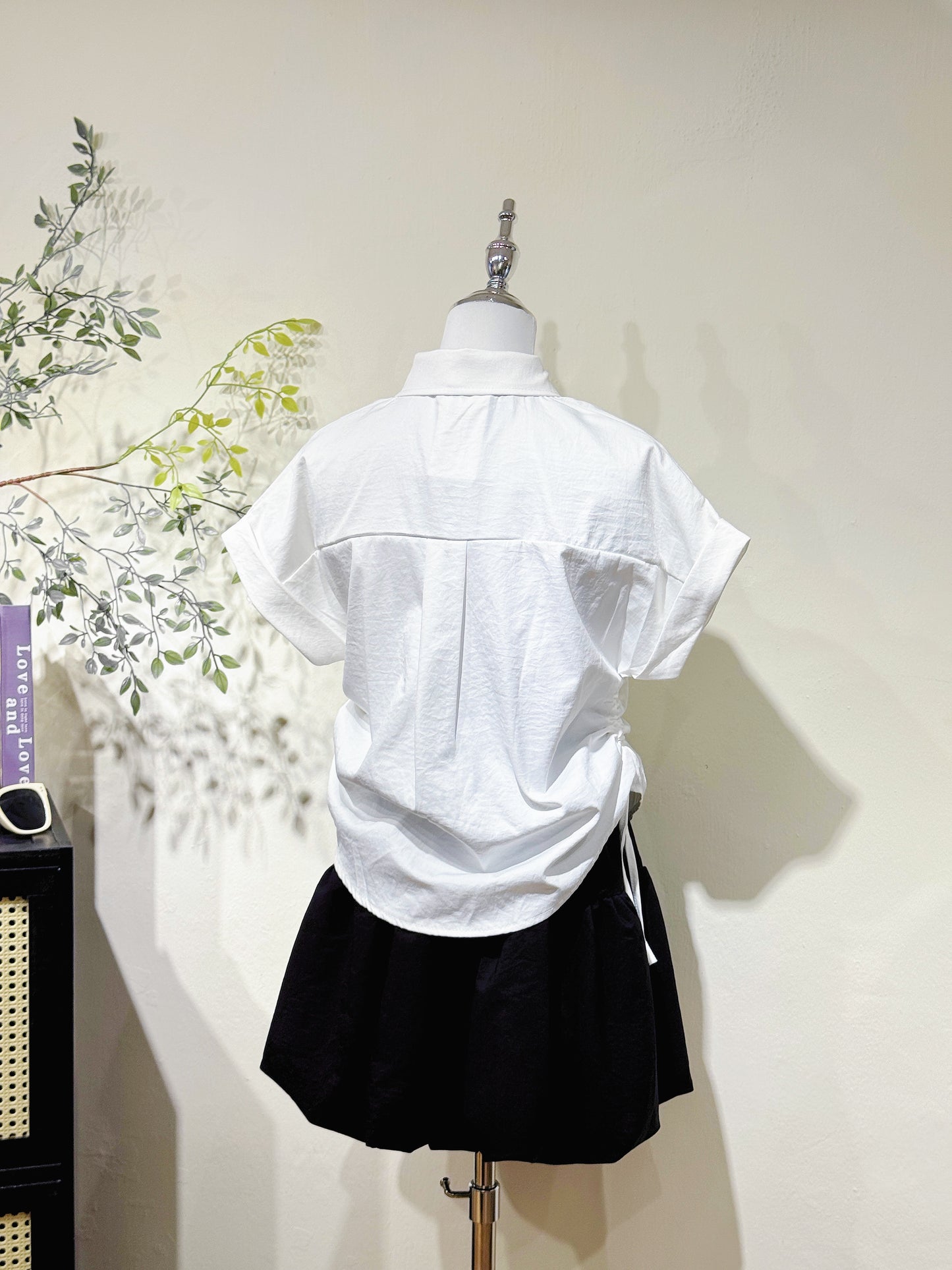 Mini Logo Drawstring Polo Shirt