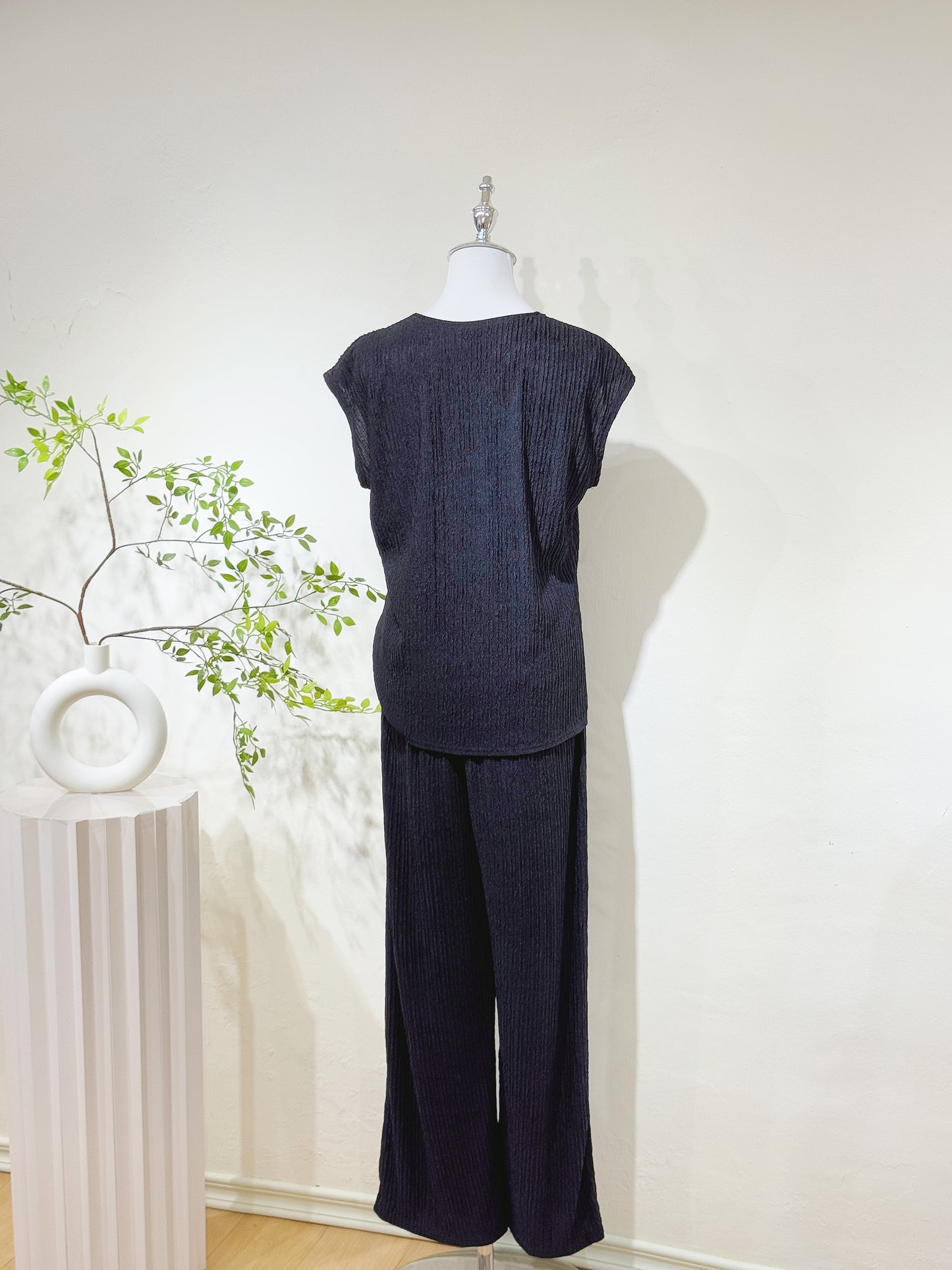 Textured Split Hem Set