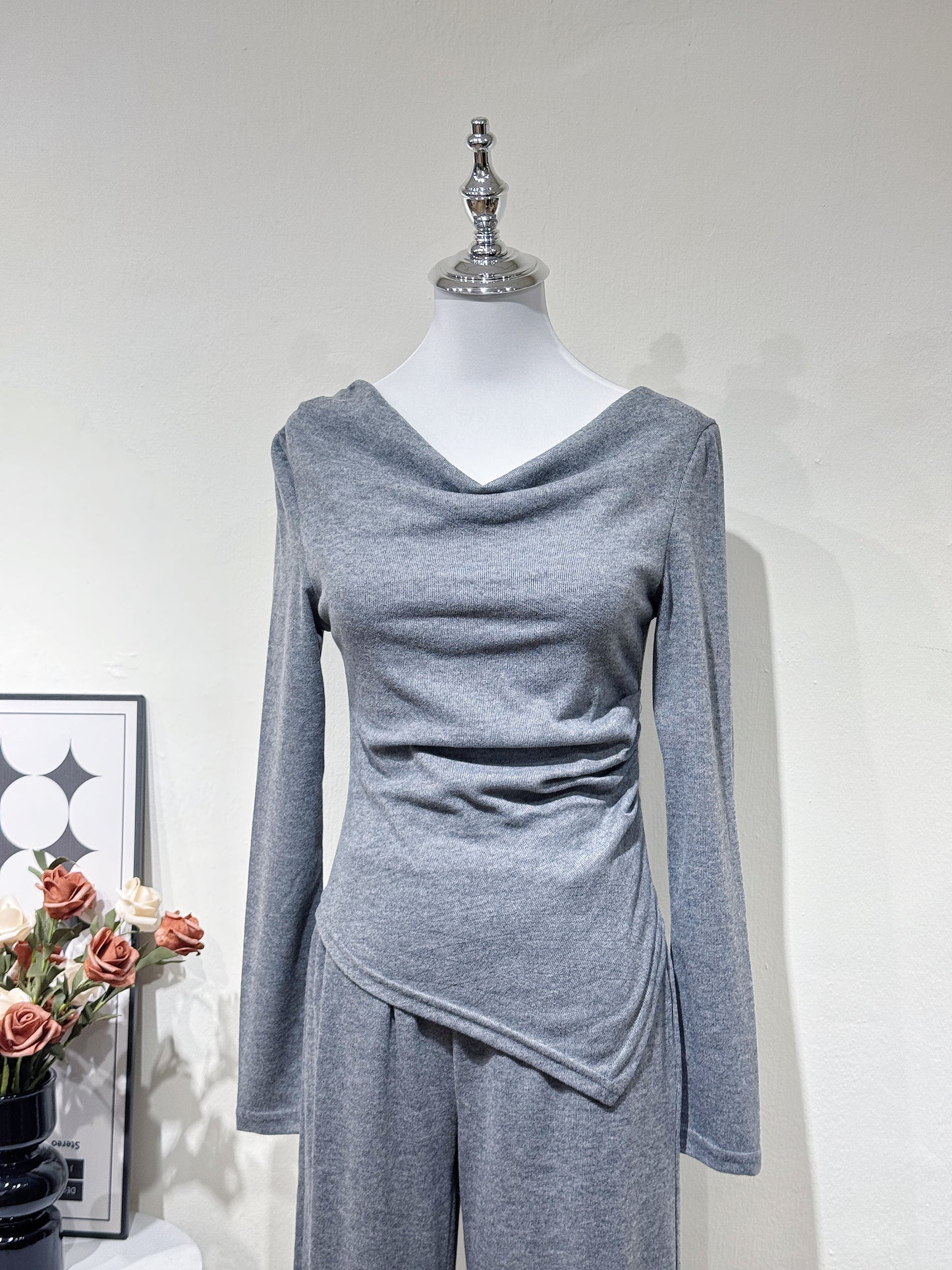 Casual Long-sleeve Elegance Set