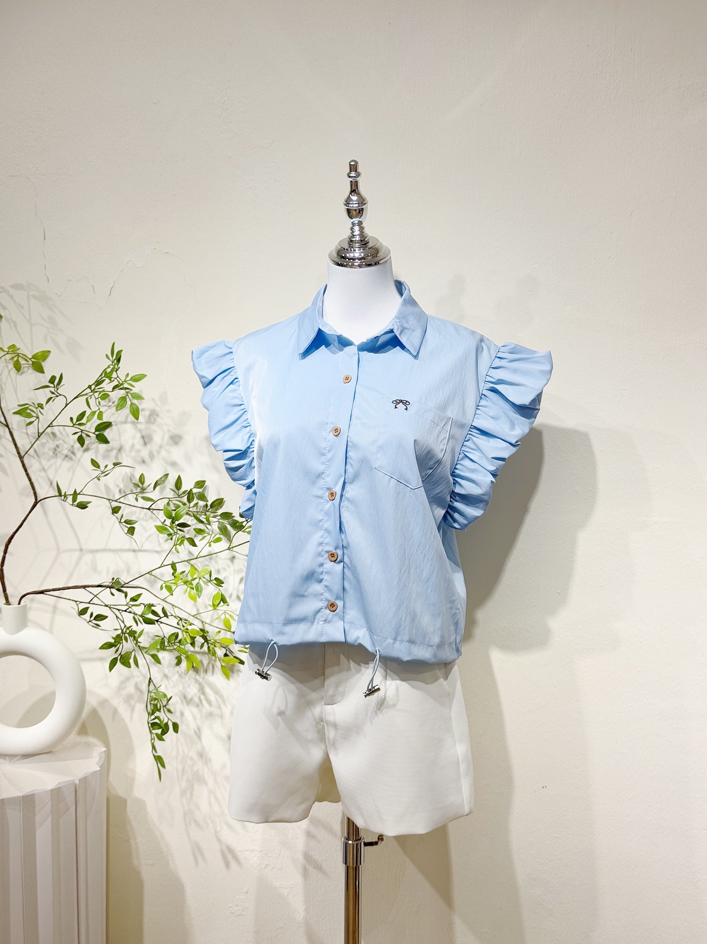 Flutter Bow Pocket Shirt