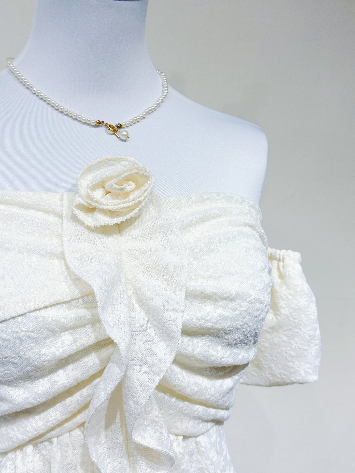 Lace Off-Shoulder Ruffle Blouse