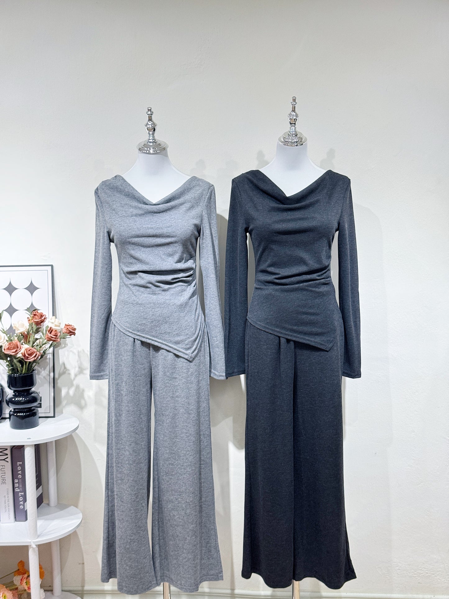 Casual Long-sleeve Elegance Set