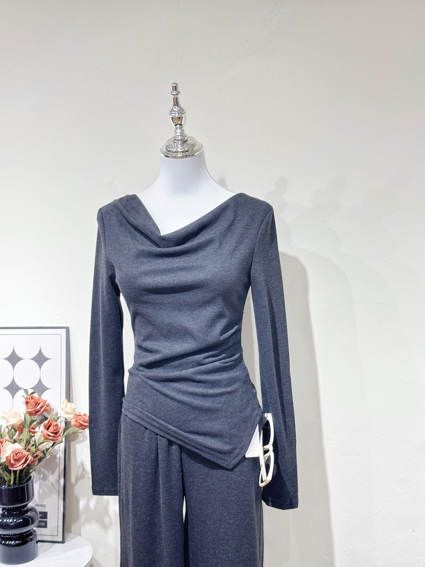 Casual Long-sleeve Elegance Set