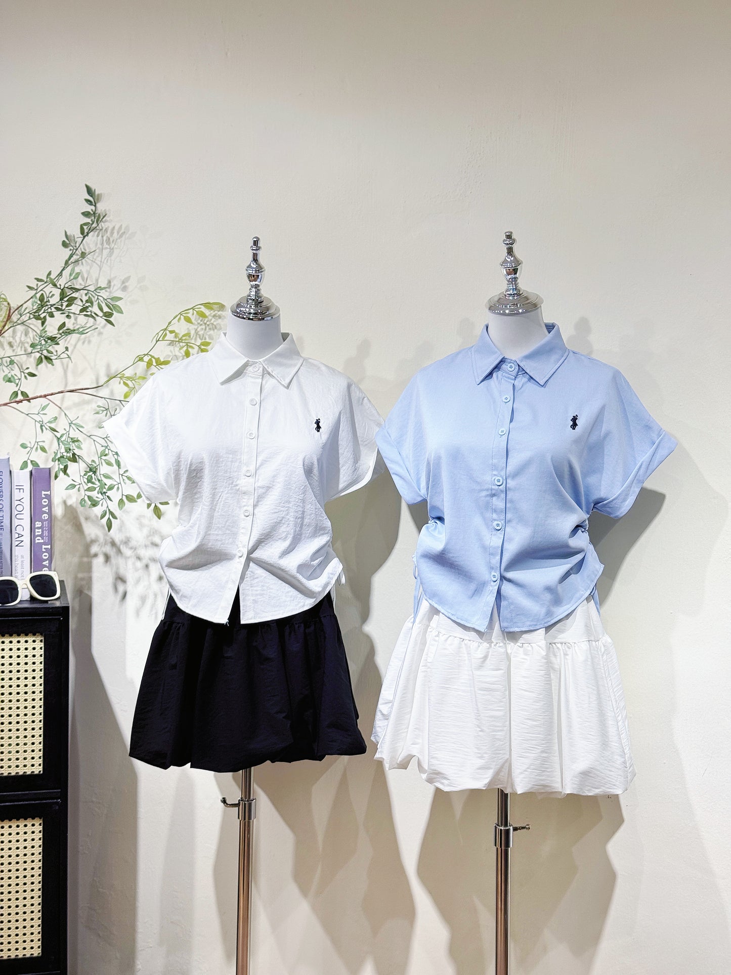 Mini Logo Drawstring Polo Shirt