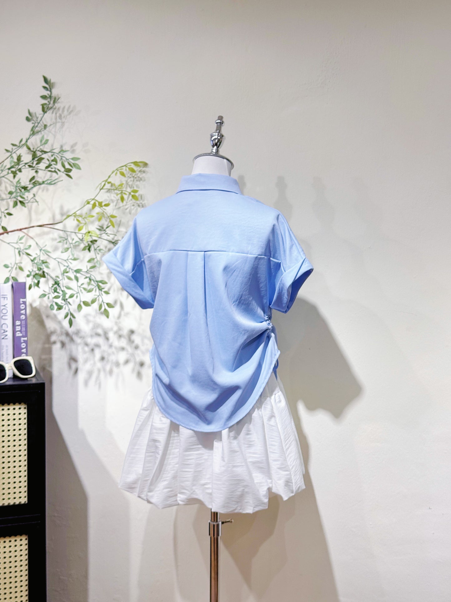 Mini Logo Drawstring Polo Shirt