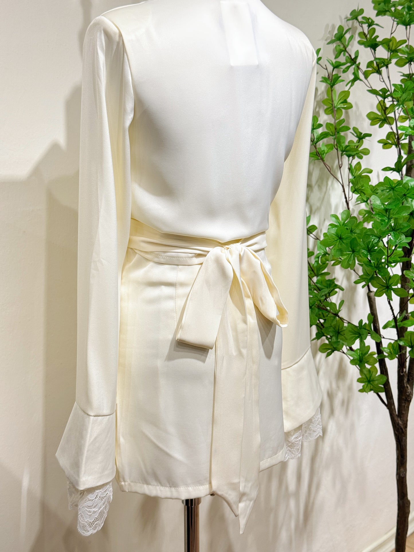 Silk With Lace Elegant Set