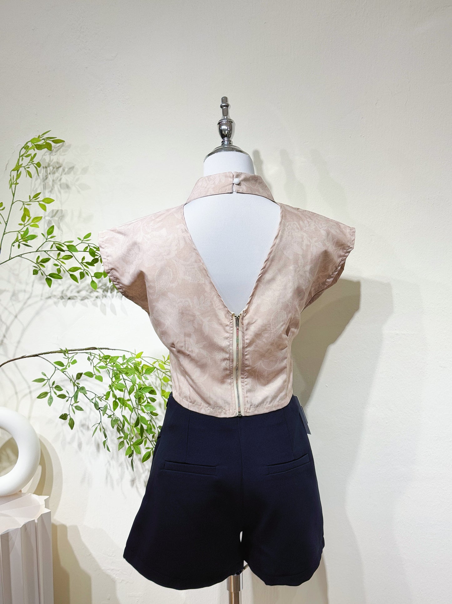 Amber Printed Crop Blouse