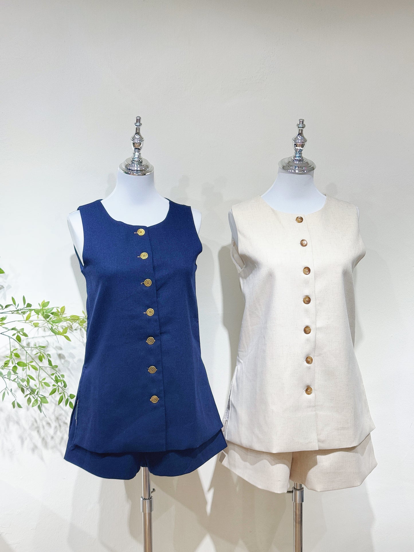 Premium Minimalist Sleeveless Casual Set