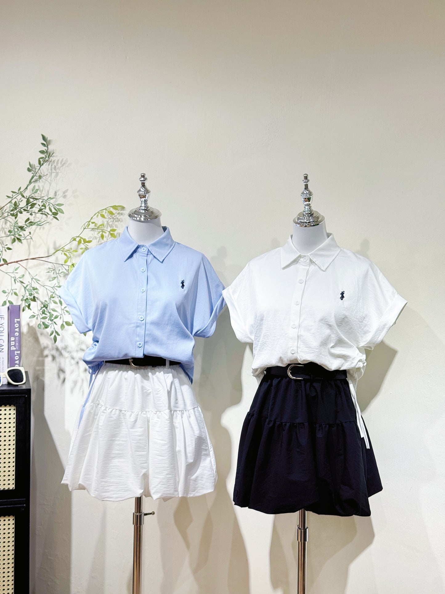 Mini Logo Drawstring Polo Shirt