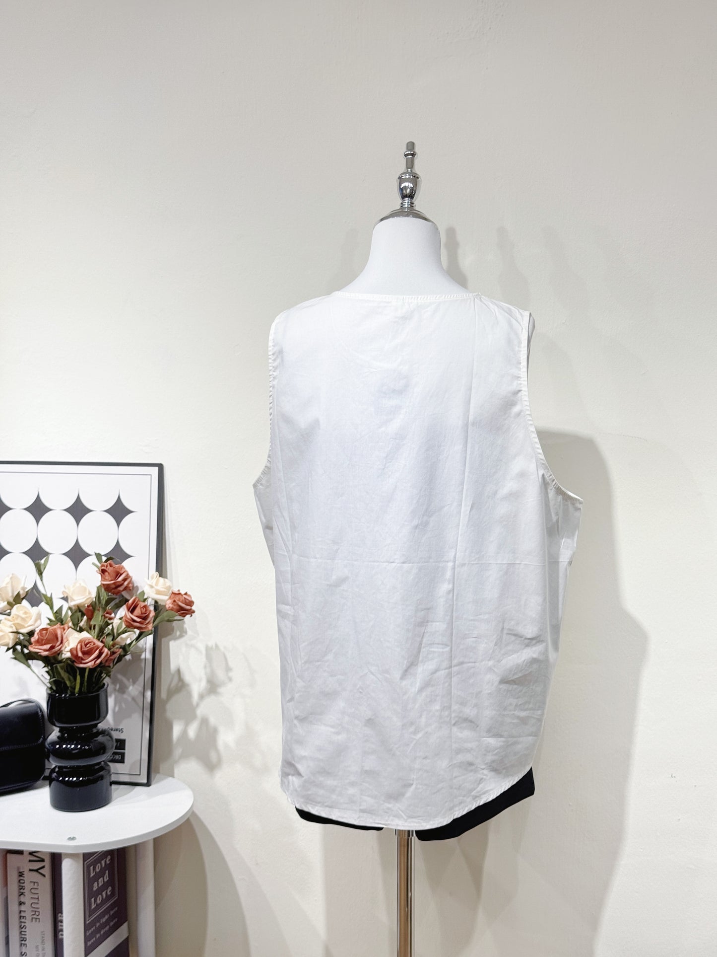 Casual Drawstring Wide Tank