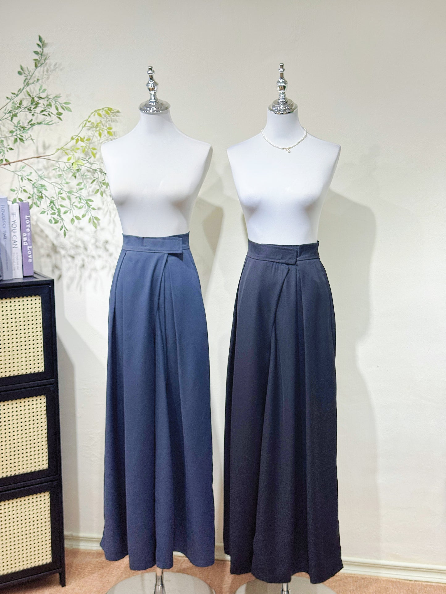 Adjustable Wide-Leg Pants