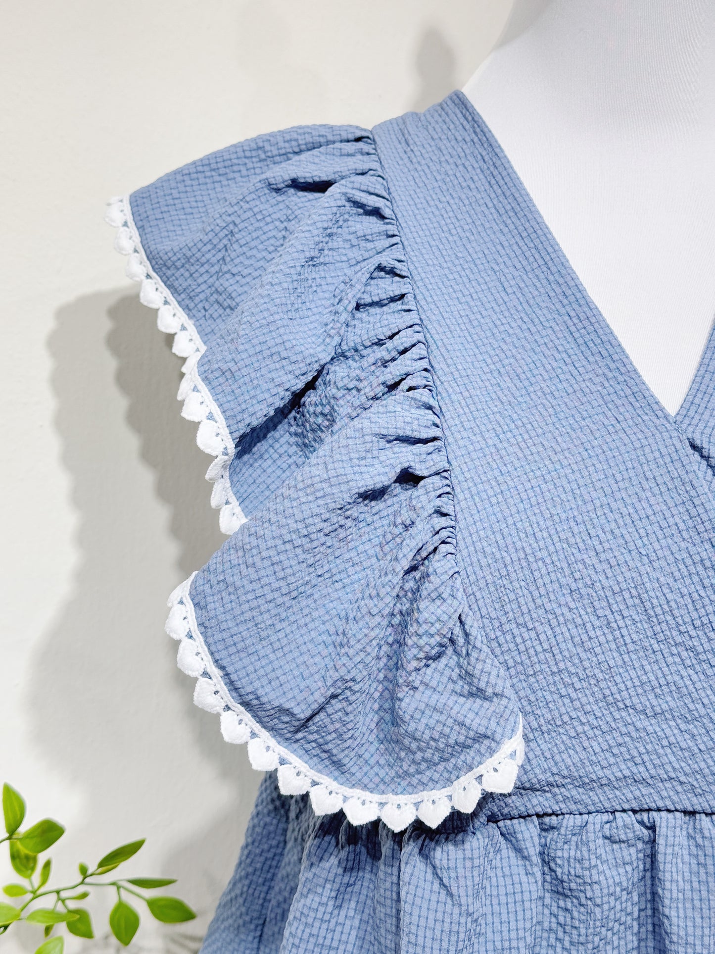 Minimalist Ruffle Wrap Top