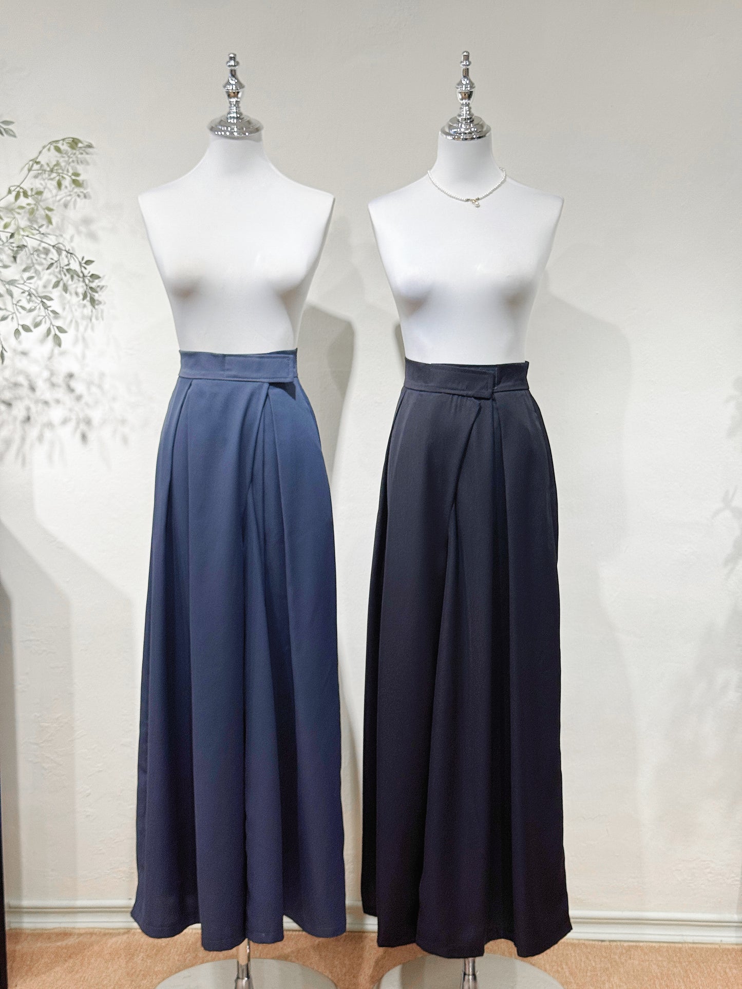 Adjustable Wide-Leg Pants