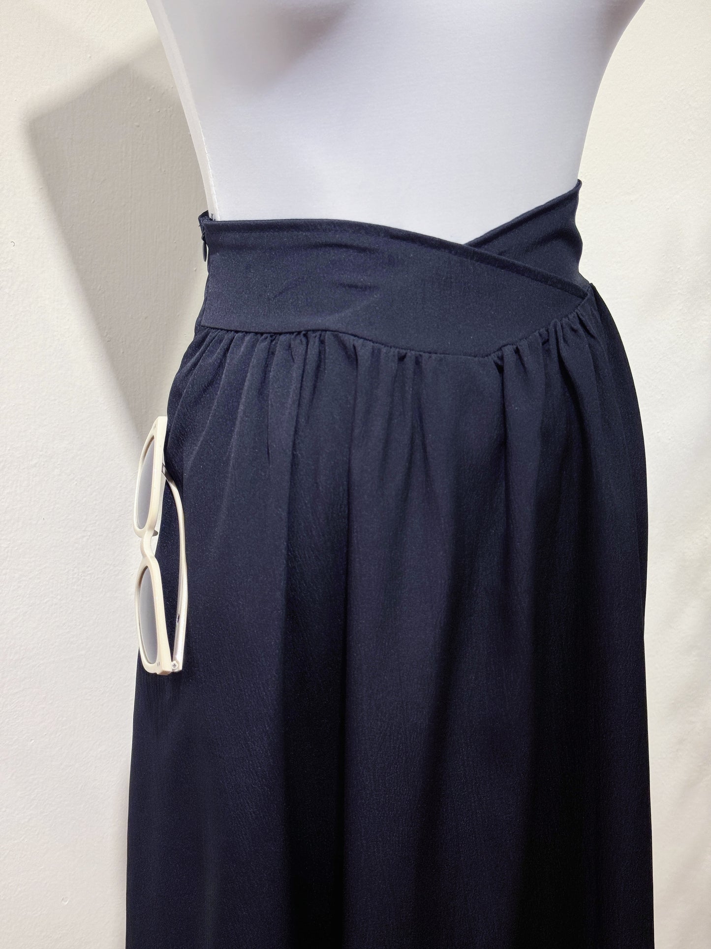 Black Puff Sleeve Two-Piece Dress Set