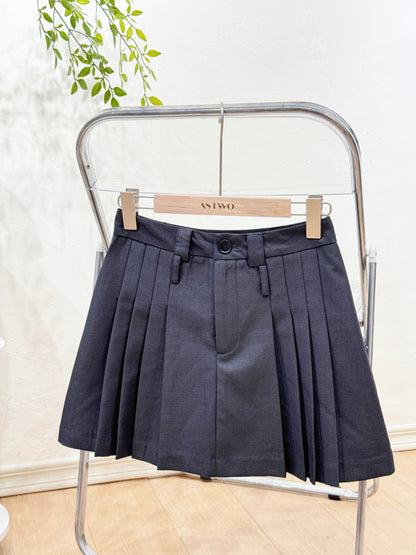 Grayful Pleated Mini Skirt