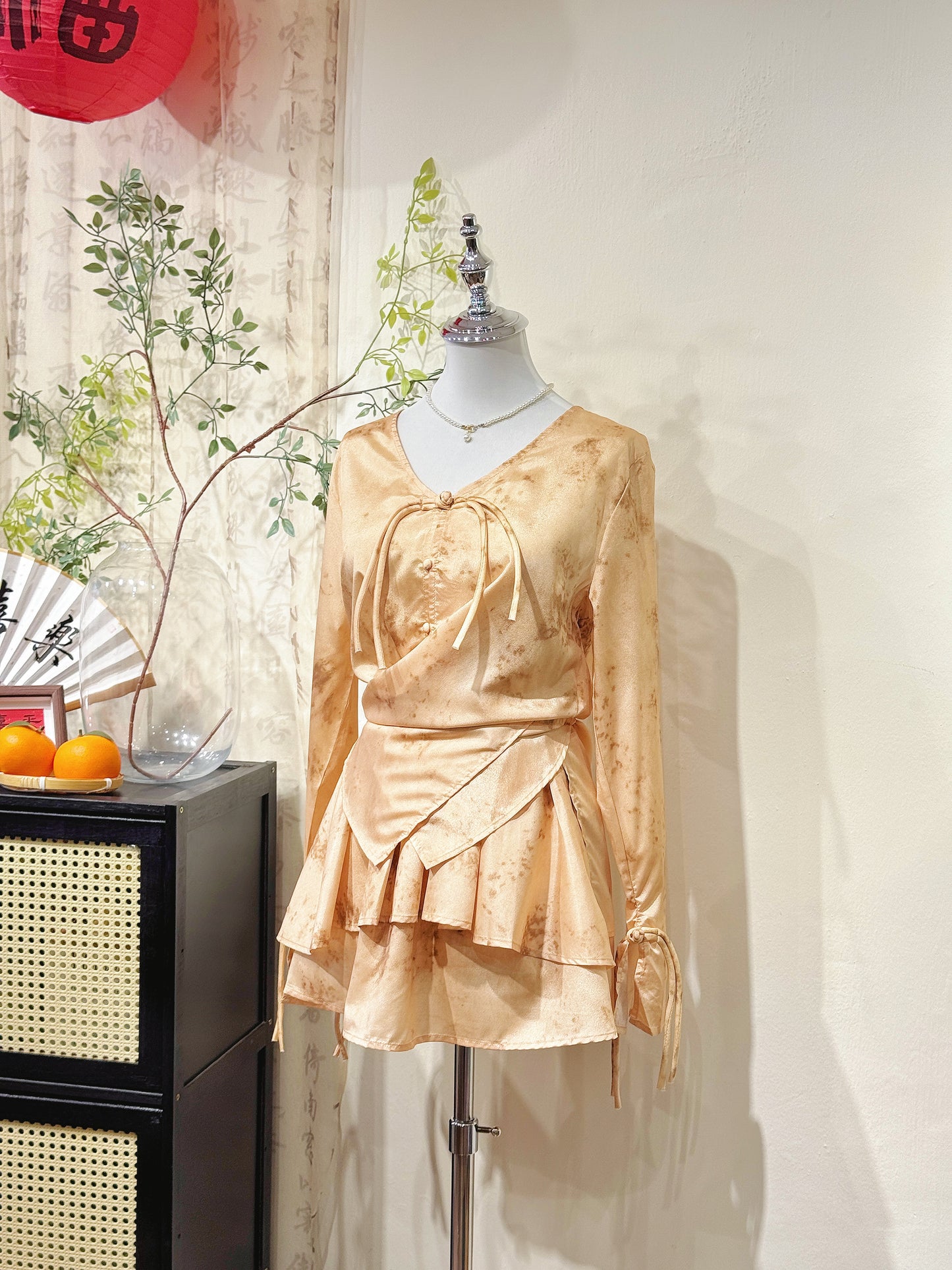 Tassel Knot Printed Set