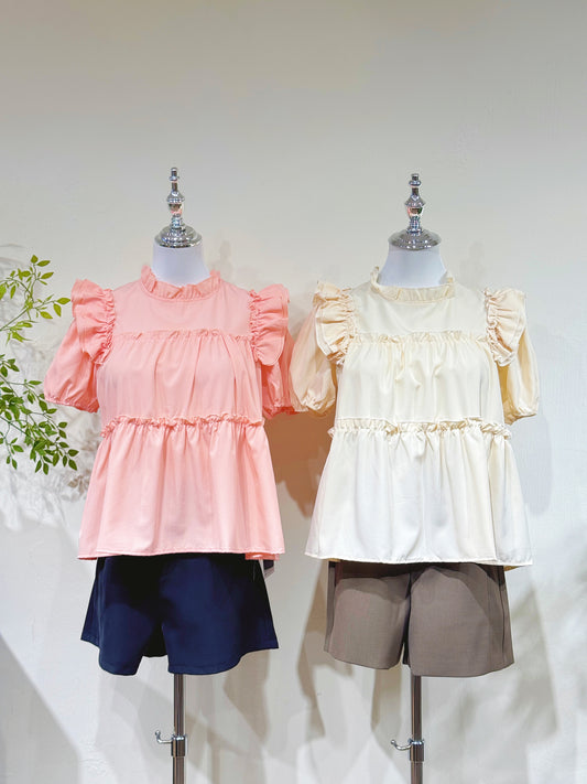 Puff Sleeve Babydoll Blouse