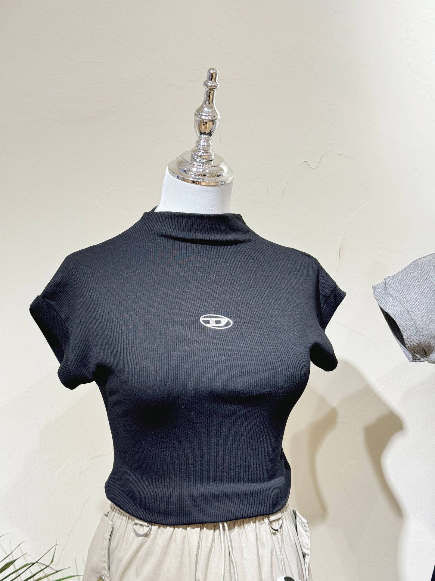 High-Neck Stretch Tee