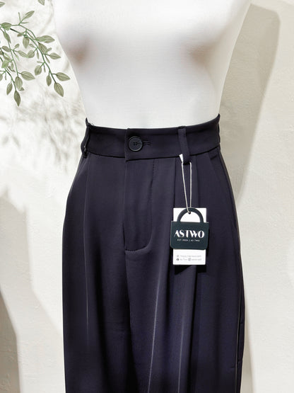 Black Straight Suit Trousers