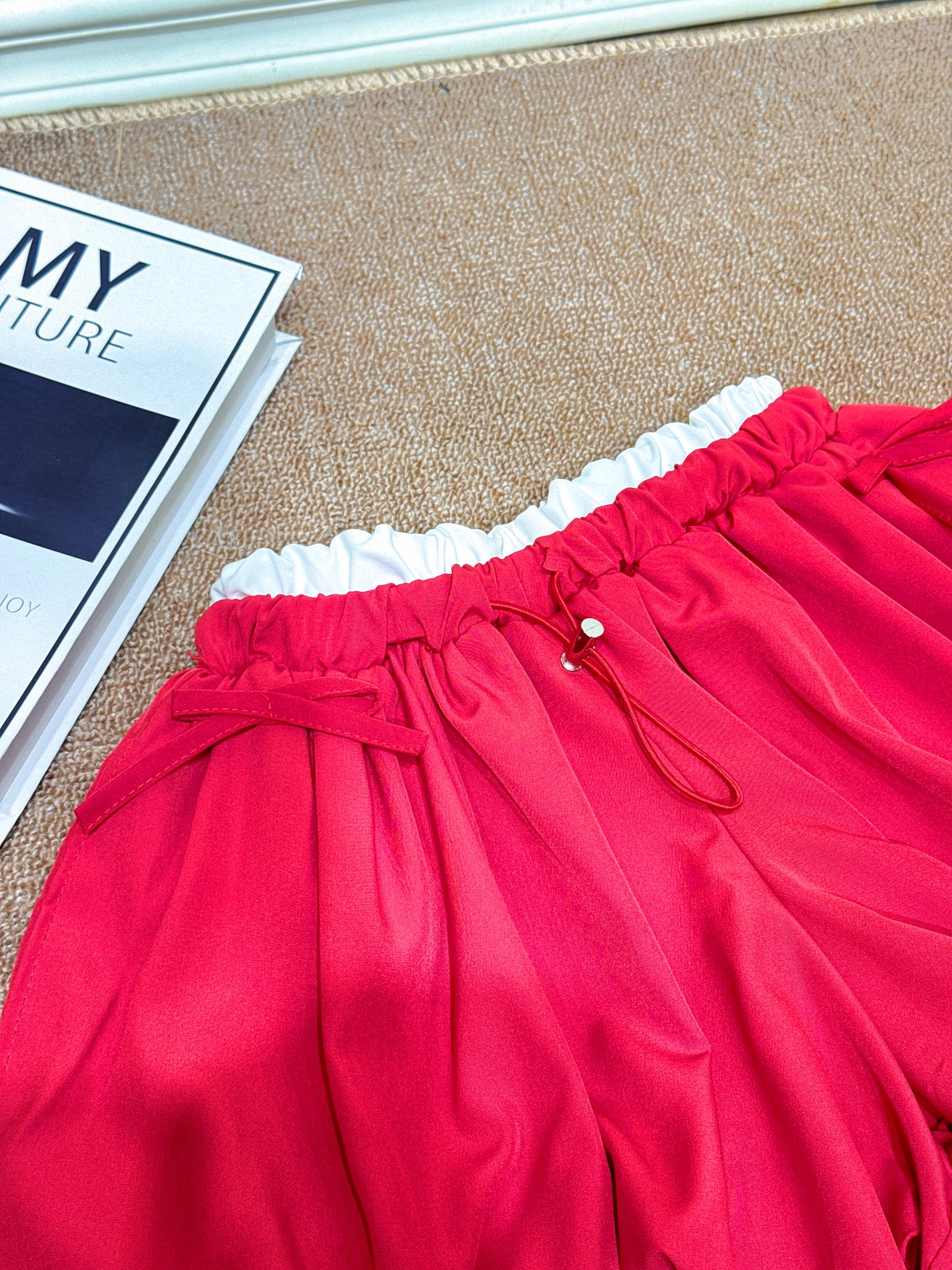 Ribbon Puff Mini Shorts