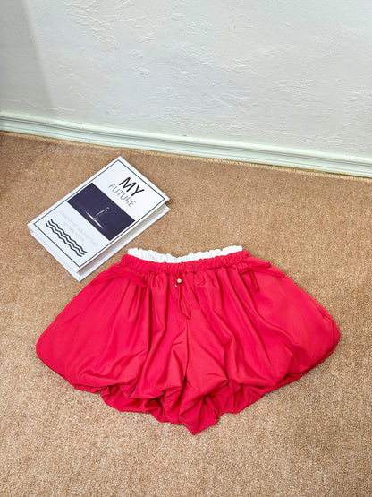Ribbon Puff Mini Shorts