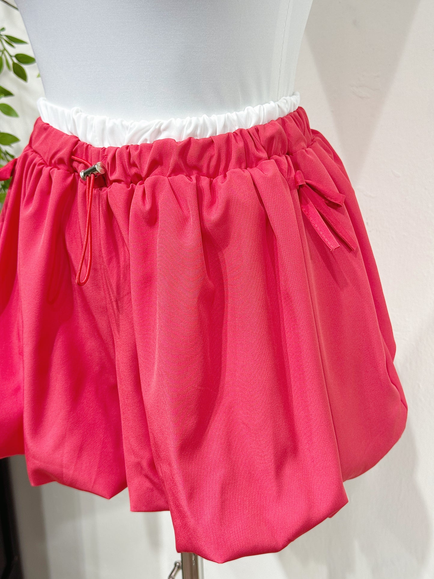 Ribbon Puff Mini Shorts