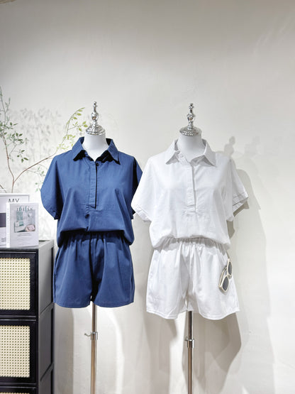 Collar Cotton-Linen Set