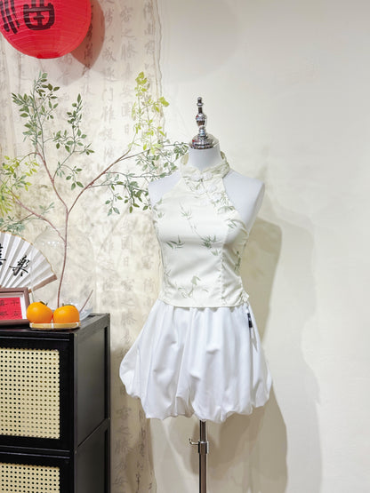 Bamboo Printed Halter Top