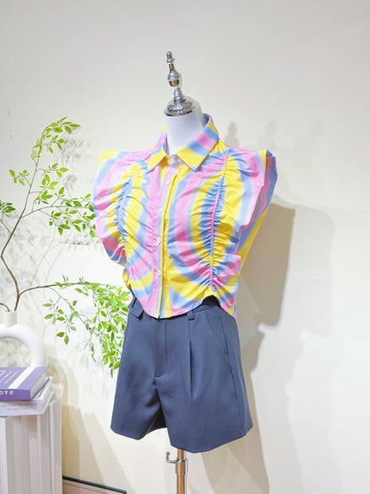 Pastel Tie-Dye Drop Shoulder Shirt