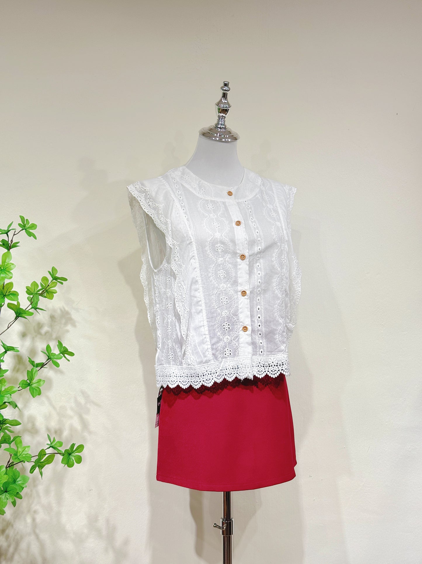 Cotton Lace Crochet Blouse