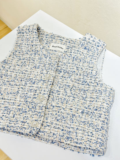 Sleeveless Sweet Tweed Top