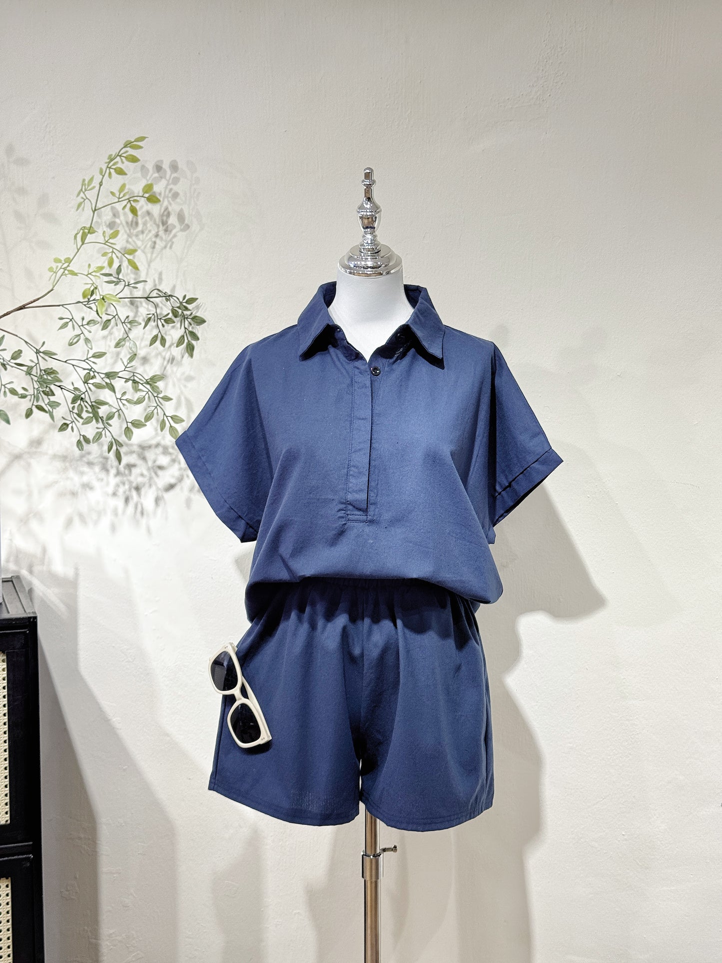 Collar Cotton-Linen Set