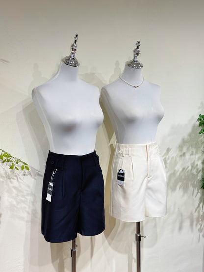 Side Button Tailored Shorts