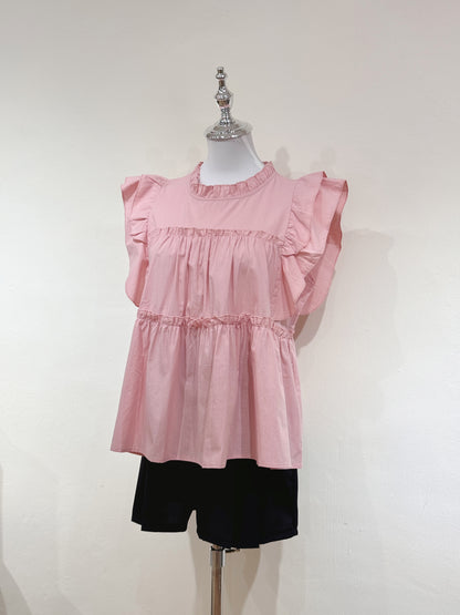 Flutter Sleeve Babydoll Top