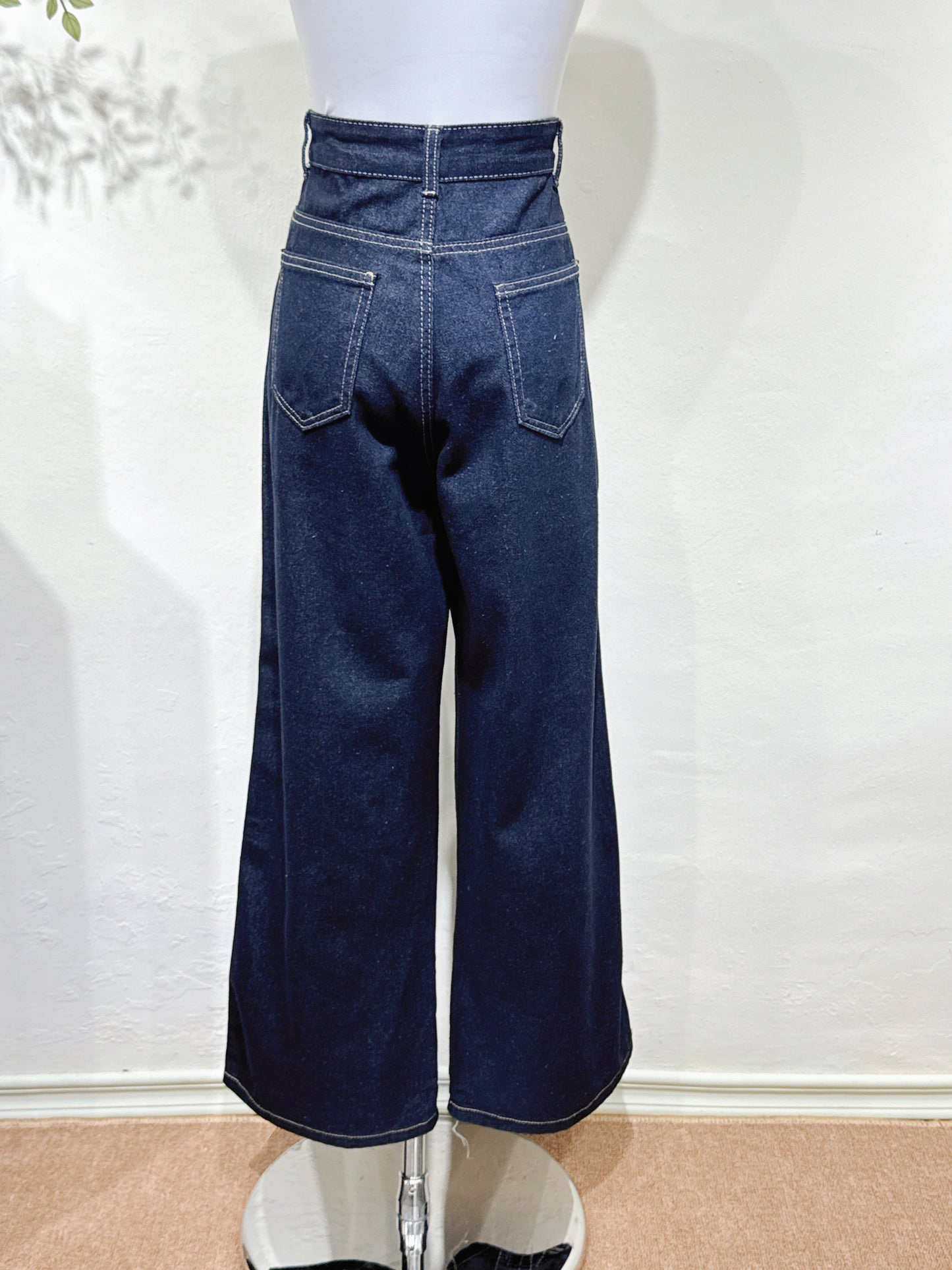 Classic Wide-Leg Denim Pants
