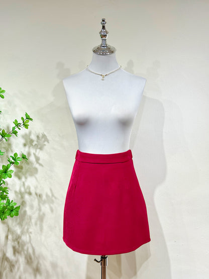 Maroon A-Line Skort