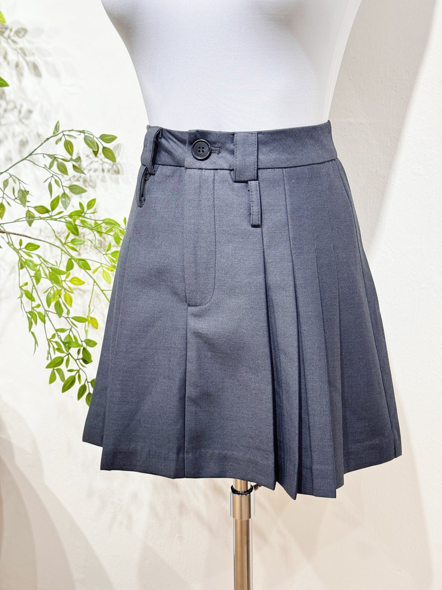 Grayful Pleated Mini Skirt