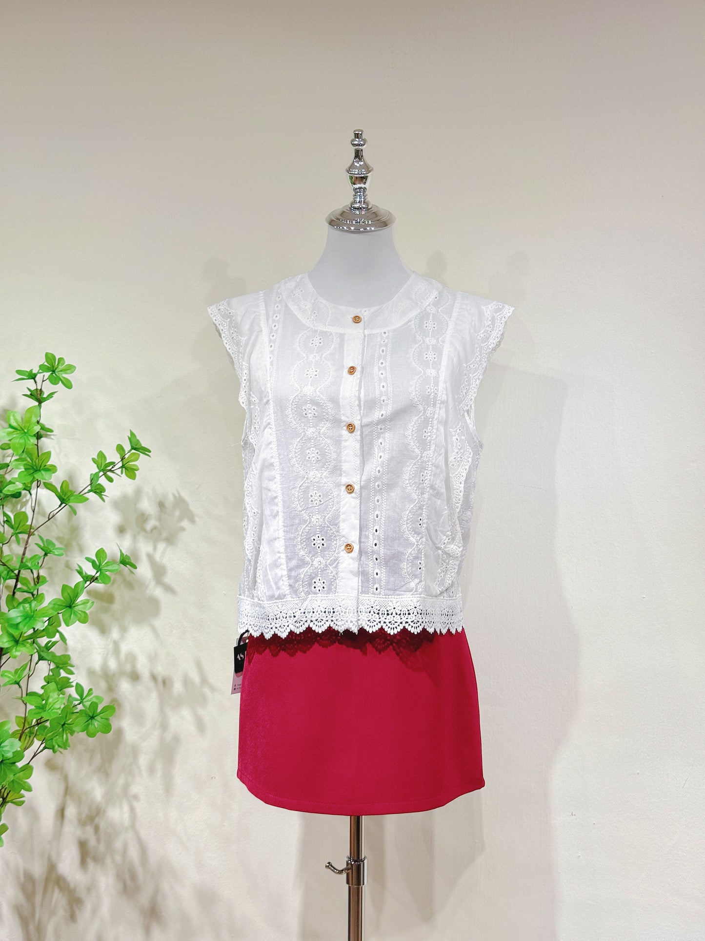 Cotton Lace Crochet Blouse