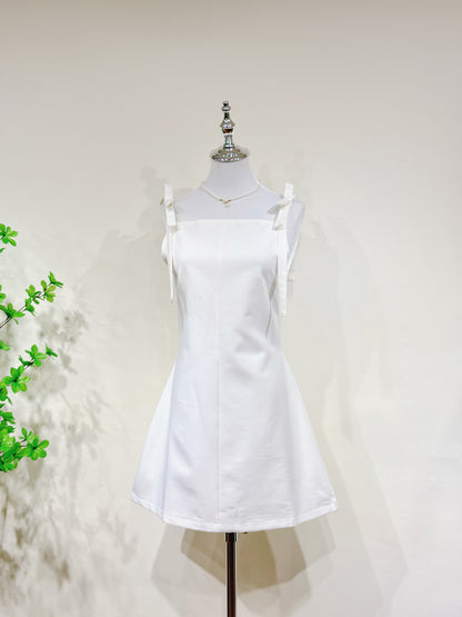 Bow Strap A-Line Dress