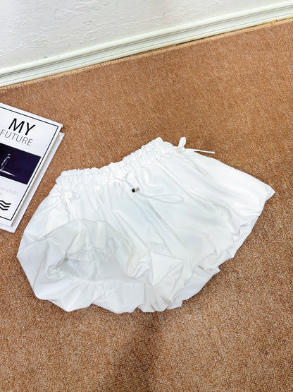 Ribbon Puff Mini Shorts