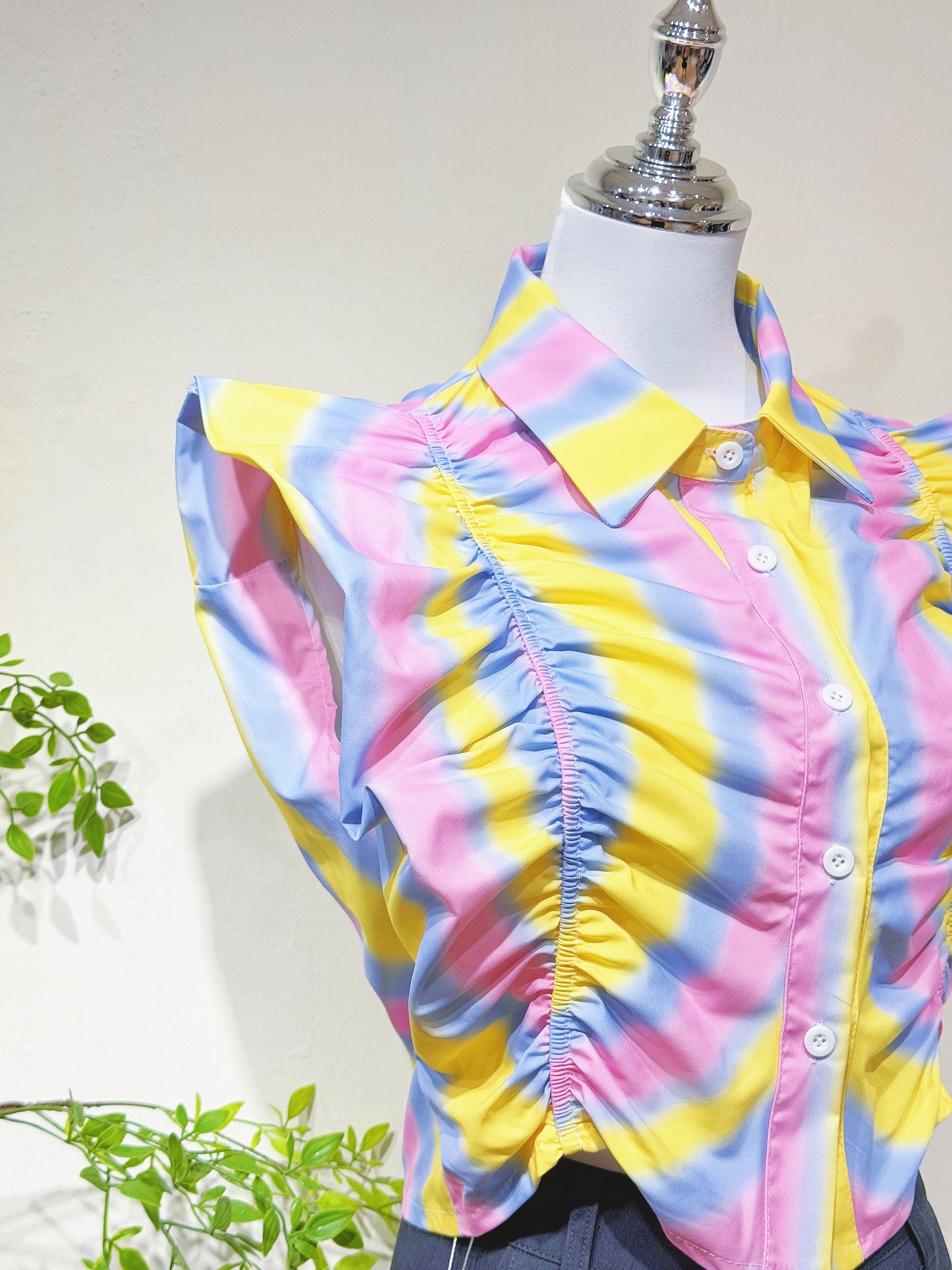 Pastel Tie-Dye Drop Shoulder Shirt